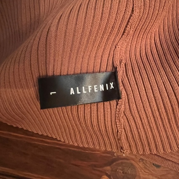 ALLFENIX Ribbed Tank Maxi Dress in Brown Viscose and Nylon Heavy - Picture 5 of 6